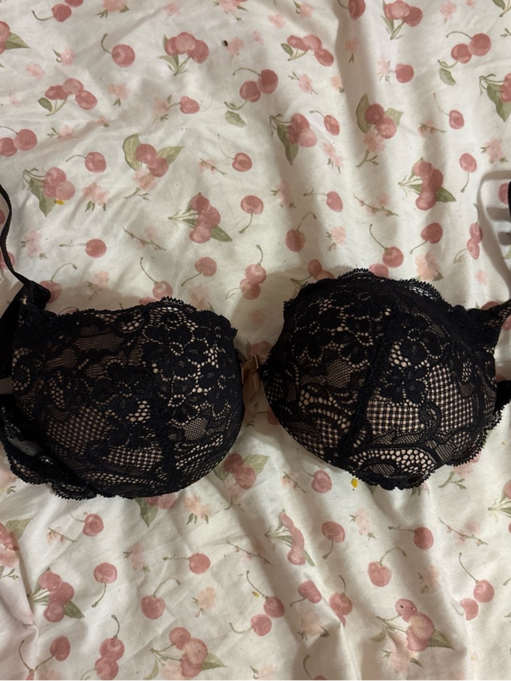Victoria's Secret Black Lace Push-Up Bra
